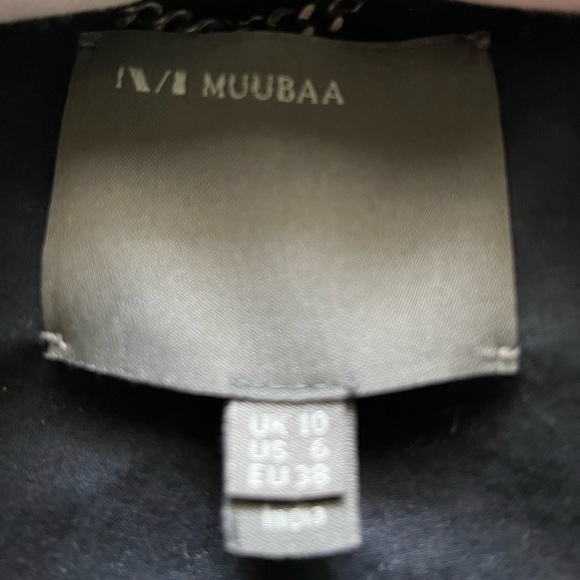 Muubaa black leather jacket US size 6 - Picture 6 of 6